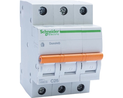 قاطع تيار ثلاثى 25 امبير 4.5 ك شنيدر