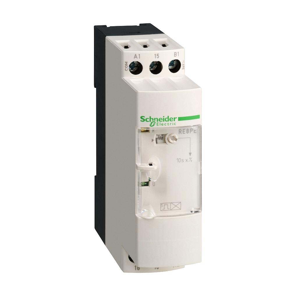 24V AC/DC, 110..240V AC On delay 0.1S…10S, 1CO تايمر اقتصادى الكترونى بخرج ريلاى شنيدر