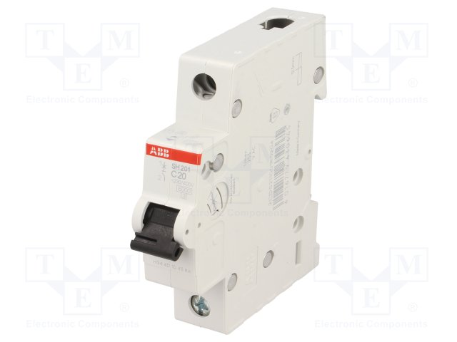قاطع تيار احادى 20 امبير 6 ك abb