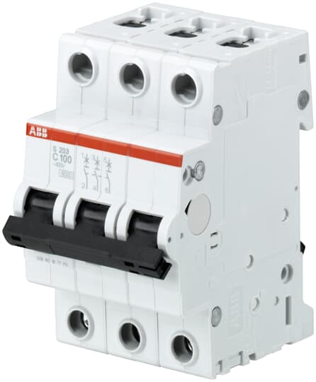 قاطع تيار ثلاثى 100 امبير 10 ك abb s203-c100
