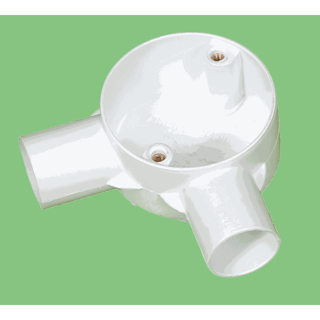 بواط زاوية لماسورة 20مم أبيض بيت هندسة