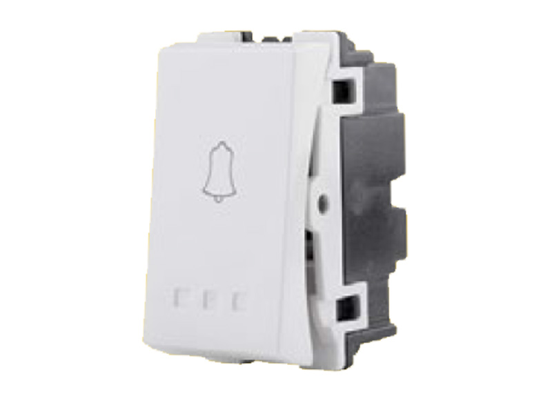 لقمة زر جرس 10 امبير برسمة جرس ابيض اكو ساس