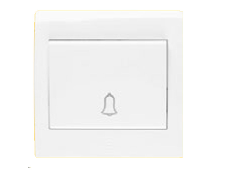 لقمة زر جرس برسمة جرس 7*7 ابيض ساس