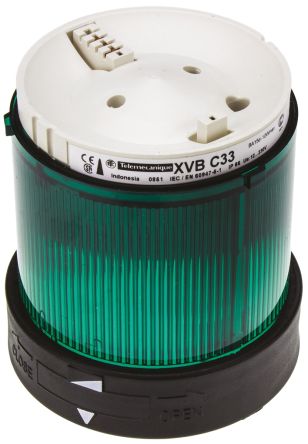 [XVB C33] سرينة ضوء اخضر ثابت 220فولت شنيدر IP66