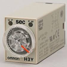 [OMRON H3Y] تايمر 0-10 ثوانى بقاعدة ريلاى 8 رجل مربع 110 فولت اومرون