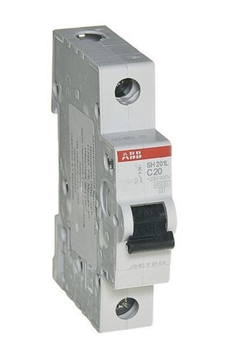 [2CDS241001R0204] قاطع تيار احادى 20 امبير 4.5 ك abb