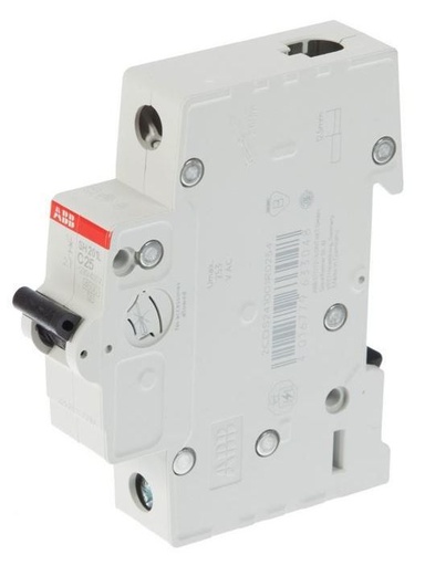 [2CDS241001R0254] قاطع تيار احادى 25 امبير 4.5 ك abb