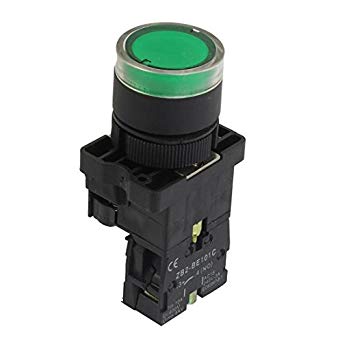 [ZB2-BE101C] بوش بوتن معدنى اخضر بلمبة اشارة صينى