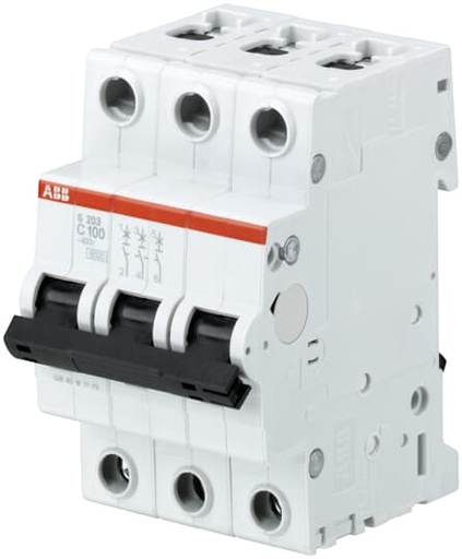 [sh203-c63] قاطع تيار ثلاثى 63 امبير 6 ك abb