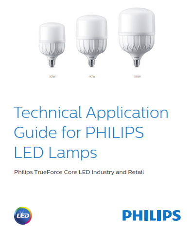 [fle50wh] تى فورس لمبة ليد 50 وات ابيض فيلبس e40