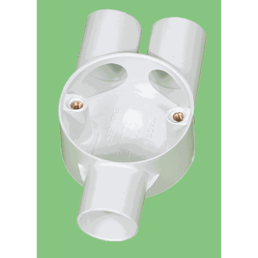 [4620-Y] بواط لماسورة 20مم أبيض بيت هندسة شكل Y