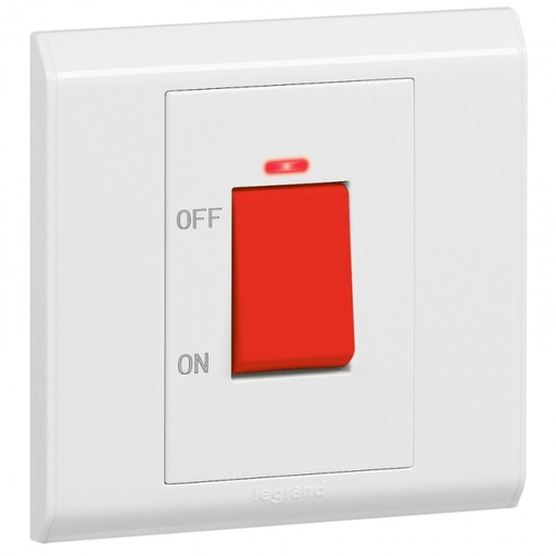 [617676] مفتاح تكييف بلانكو 45 امبير 250فولت بلمبة بيان ليجراند