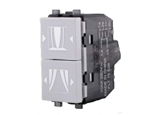 [FLT 75528] لقمة مفتاح ستارة 3 تكة 10 امبير رصاصى فلات