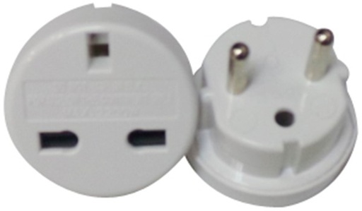 [sas6501] ادبتور ابيض اونو ساس mk PLUG CONVETER FROM 3 PINS TO 2 PIN